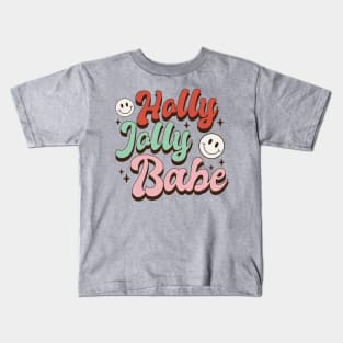 Holly Jolly Babe Kids T-Shirt